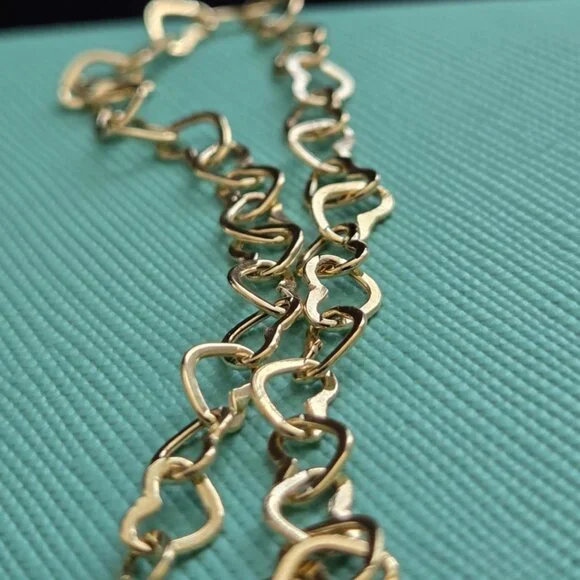 18k Bracelet openheart link design - Picture 4 of 11